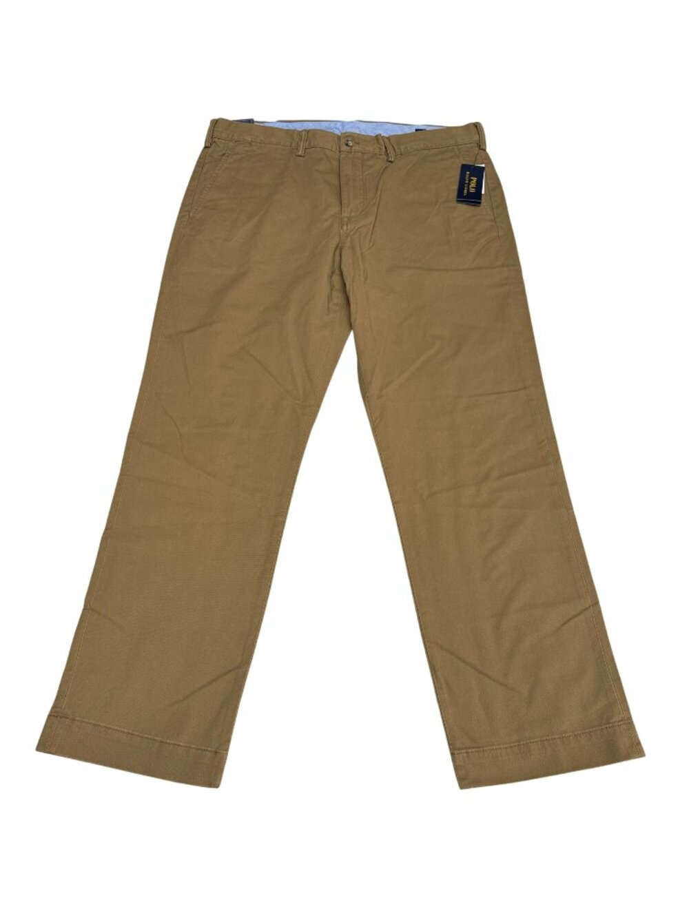 NWT Polo Ralph Lauren Men's Bedford Straight Fit Pants Tan Flat Front 36x30